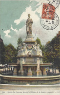 Lyon Fontaine Morand Et Statue De La Soierie Lyonnaise - Lyon 6