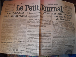 WWI Quotidien Le Petit Journal 23 Aout 1916 Les Alliés Attaquent Sur Tout Le Front De Macédoine - Le Petit Parisien