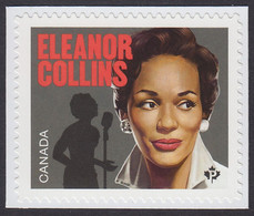 Qc. ELEANOR COLLINS = CANADA'S FIRST LADY OF JAZZ = Single Stamp From Booklet MNH Canada 2022 - Ungebraucht