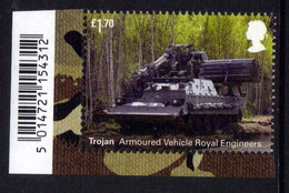 GB 2021 QE2 £1.70 British Army Vehicles Trojan Armoured Umm Ex M/S ( K406 ) - Ongebruikt