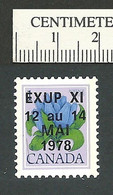 B67-83 CANADA 1978 EXUP XI Philatelic Exhibition MNH - Local, Strike, Seals & Cinderellas