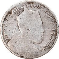 Monnaie, Éthiopie, Menelik II, Gersh, 1903, Paris, TB+, Argent, KM:12 - Aethiopien