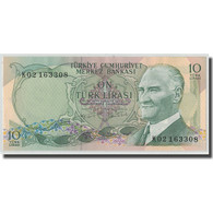 Billet, Turquie, 10 Lira, L.1970, 1970-01-14, KM:186, SPL - Türkei