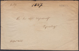 ZH  STADEL - REGENSBERG  ( ZÜRICH )  /  1855 /  AMTLICHER BRIEF MIT GUTEM STABSTEMPEL - Briefe U. Dokumente