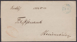 ZH  REGENSBERG  ( ZÜRICH )  /  1953 /  AMTLICHER BRIEF MIT SEHR SCHÖNEM STEMPEL - 1843-1852 Kantonalmarken Und Bundesmarken