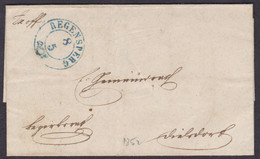 ZH  REGENSBERG  ( ZÜRICH )  /  1952 /  AMTLICHER BRIEF MIT SEHR SCHÖNEM STEMPEL - 1843-1852 Federale & Kantonnale Postzegels