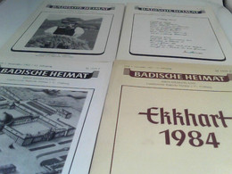 Badische Heimat - Mein Heimatland 63.Jahrgang 1983 Heft 1-4 Komplett - Deutschland Gesamt