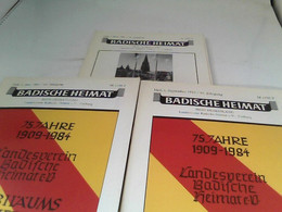Badische Heimat - Mein Heimatland 64.Jahrgang 1984 Heft 1-3, Heft 4 Fehlt - Alemania Todos