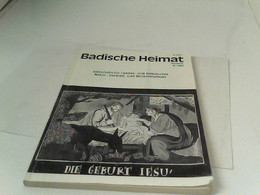 Badische Heimat 72.Jahrgang 1992 Heft 4 - Deutschland Gesamt