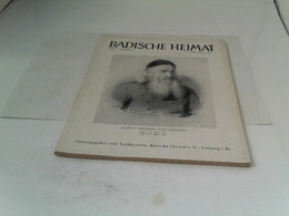 Badische Heimat - Mein Heimatland 35.Jahrgang 1955 Heft 1 - Germany (general)