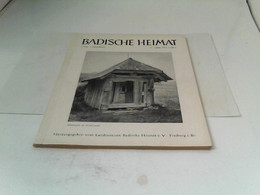 Badische Heimat - Mein Heimatland 34.Jahrgang 1954 Heft 2 - Duitsland