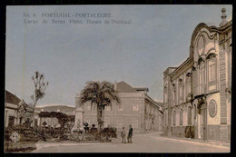 PORTALEGRE - BANCOS - Largo De Serpa Pinto, Banco De Portugal. ( Ed. De Diogo J. Roque Nº 6) Carte Postale - Portalegre