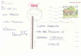 2001 CARTOLINA CZESTOCHOWA PER ITALIA - Cartas & Documentos