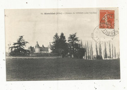 Cp, 03,MARCILLAT , Chateau Du LUDAIX , Côté Sud-est, Voyagée - Autres & Non Classés