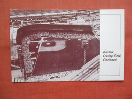 Baseball  Crosley Field Cincinnati Reds .  Cincinnati Ohio    . Ref 5438 - Baseball