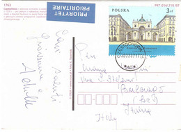 2007 CARTOLINA CZESTOCHOWA PER ITALIA - Covers & Documents