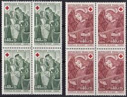 FRANCE N** 1661 1662 Bloc De 4  MNH - Unused Stamps