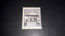 01AL32 SAN MARINO 1927 ESPRESSO DA C. 50 SU 25 C. NON EMESSO SOPRASTAMPATO NUOVO VALORE "XX" - Unused Stamps
