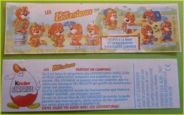 KINDER BPZ SERIE LEO VENTURAS FRANCE 1994 - Instructions