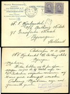 België 1922 Postkaart Naar Nijmegen Met Tweemaal OPB 139 - Cartas