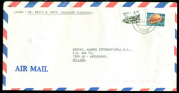 Ghana 1996 Airmail Cover From Lome-Togo To Holland Mi E 1614 And F 1614 - Ghana (1957-...)