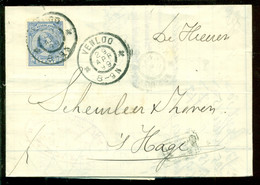 Nederland 1899 Brief Verzonden Uit Venlo Met Zegel NVPH 35 Met Ontvangststempels En Kastje B35 - Storia Postale