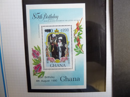 GHANA SG 1143MS MINT QUEEN MOTHER 90TH BIRTHDAY - Ghana (1957-...)