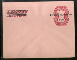 India 15p+13p Express Delivery Envelope With Overprint MINT # 6404 - Enveloppes