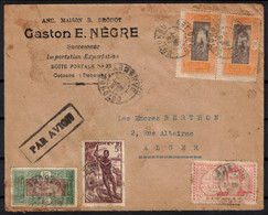 Dahomey - Enveloppe Sans Courrier De Cotonou Pour Alger - Lettres & Documents