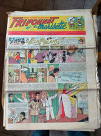 Fripounet Et Marisette N° 40 Sylvain Et  Sylvette  06/10/1957  Silence éclair Blanc Le Cavalier Noir - Sylvain Et Sylvette