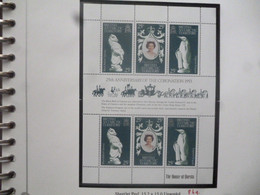 BRITISH ANTARCTICA TERRITORY MINT STAMPS/SHEETS QUEEN II 25th CORONATION ANNIVERSARY AS PER SCAN - Sonstige & Ohne Zuordnung