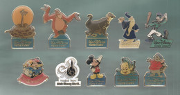 PINS PIN'S DISNEY 1187 WALT DISNEY HOME VIDEO MERLIN MOWGLI DINGO MICKEY BERNARD ET BIANCA LOT 10 PINS - Disney