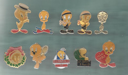 PINS PIN'S DISNEY 1190 TITI ROMINEY CHARAL LA CANARI SKI COEUR TENNIS NOEL  LOT 10 PINS - Disney