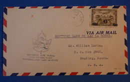 G1 CANADA BELLE LETTRE 1932 PREMIER VOL MONTREAL POUR READING U.S.A +SURCHARGE +AFFRANCHISSEMENT PLAISANT - Aéreo