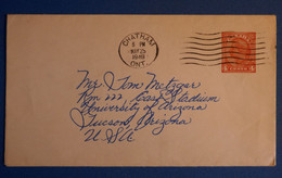 M20 CANADA BELLE LETTRE 1948 CHATAM POUR ARIZONA USA+ AFFRANCHISSEMENT PLAISANT - Cartas