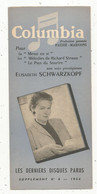 Disque , Les Derniers Disques Parus, 1954 ,n° 6, COLUMBIA,PATHE MARCONI, 6 Pages , 3 Scans ,frais Fr 1.85 E - Autres & Non Classés