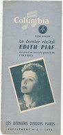 Disque , Les Derniers Disques Parus, 1955 ,n° 2, COLUMBIA,PATHE MARCONI, 6 Pages , 3 Scans ,frais Fr 1.85 E - Sonstige & Ohne Zuordnung