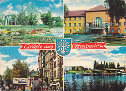 GREETINGS FROM OFFENBACH,USED, POSTCARD, 1973, GERMANY. - Offenbach