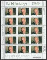 2022 - Y/T 5552 ? "DANIEL BOULANGER 1922-2014 - ECRIVAIN, POETE" - BLOC FEUILLET 15 TIMBRES - NEUF - Unused Stamps