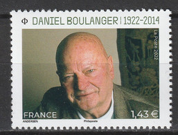 2022 - Y/T 5552 ? "DANIEL BOULANGER 1922-2014 - ECRIVAIN, POETE" - 1T ISSU FEUILLET - NEUF ** - Ongebruikt