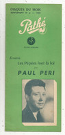 Disque ,  Disques Du Mois, 1954 ,n° 2, PAHE, PATHE MARCONI, 6 Pages , 3 Scans ,frais Fr 1.85 E - Sonstige & Ohne Zuordnung