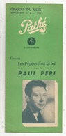 Disque ,  Disques Du Mois, 1954 ,n° 2, PAHE, PATHE MARCONI, 6 Pages , 3 Scans ,frais Fr 1.85 E - Otros & Sin Clasificación