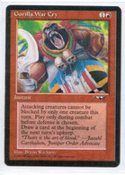 MAGIC The GATHERING  "Gorilla War Cry (1)"---ALLIANCES (MTG--141-1) - Altri & Non Classificati