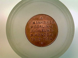 Medaille V. Manheimer Berlin Jubiläumsmünze 1839-1914, Oertel Berlin 1914 - Numismatik