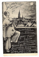 ARLON Rare CPA Photo Comptoir Jos. David R. Du Palais De Justice Arlon Pierrot à La Lune = Leur Propre Publicité Circul - Arlon