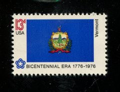 206111396 1976 (XX) POSTFRIS MINT NEVER HINGED  SCOTT  1646  Flag American Bicentennial VERMONT - Nuevos