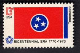 206111480 1976 (XX) POSTFRIS MINT NEVER HINGED  SCOTT  1648  Flag American Bicentennial TENNESSEE - Nuevos