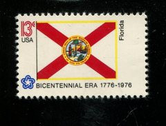206112144 1976 (XX) POSTFRIS MINT NEVER HINGED  SCOTT  1659  Flag American Bicentennial FLORIDA - Nuevos