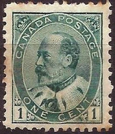 Canadá - Fx. 354 - Yv. 78 - 1 C. Verde - Eduardo VII - 1903 - * C/ Puntos De Oxido - Ongebruikt