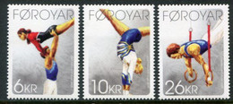 FAEROE ISLANDS 2009 Centenary Of Gymnastics Associations MNH / **.  Michel 677-79;  SG 591-93 - Faroe Islands